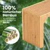 COSTWAY Bambusová lavica, lavica do jedálne pre 2 osoby bez Náhľad obrázku produktu 5