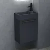 doporro Mobile Bagno Sospeso 46 cm con lavabo in Anteprima dell’immagine prodotto 1