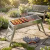 Vilde | Campinggrill Edelstahl Klappbar - 73x21x37 cm - Produktbild-Vorschau 2