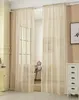 WOLTU Gardinen transparent mit Kräuselband Leinen Optik, Produktbild-Vorschau 1
