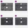 Four different views of a gray marble sink, each labeled with a number. Náhled obrázku produktu