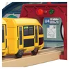 LUPILU® Holz Eisenbahn Technologie Set Kinder SpielBahnhof Produktbild-Vorschau 3