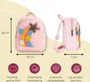 Kinderrucksack Regenbogen Mädchen, flauschiger Rucksack Produktbild-Vorschau 6