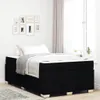 vidaXL Bettrahmen mit Matratze Schwarz 120 x 200 cm Stoff Produktbild-Vorschau 2