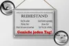 Blechschild Spruch 12x18 cm Urkunde wohlverdienter Produktbild-Vorschau 2