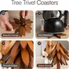 4er Topfuntersetzer-Set mit Ständer - Ideal für heiße Produktbild-Vorschau 4