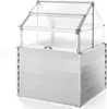 Hochbeet POWERTEC Garden, silber, langlebig, 120 x 120 x Produktbild-Vorschau 1
