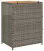 vidaXL Schrank mit Tür Grau 70 x 50 x 87 cm Polyester und Produktbild-Vorschau 7