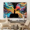 Leinwandbilder 120x80 cm - Kunst - Farbenfroh - Frau - Produktbild-Vorschau 7