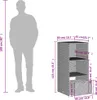vidaXL Zahradní skříň černá 50x55x115 cm polyratan Náhled obrázku produktu 8
