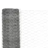 vidaXL Drahtzaun Verzinkter Stahl 25x1,2 m Silbern Produktbild-Vorschau 3