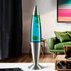 Lavalampe Grün Blau Silber G9 42 cm Retro Magmalampe Produktbild-Vorschau 2