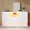 STILVORA dressoir met LED-verlichting, buffetkast met 2 Productafbeelding-voorbeeld 2