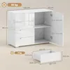 Comò HOMCOM a 4 cassetti, credenza con 1 anta e ripiano Anteprima dell’immagine prodotto 3