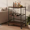 Relaxdays 4052025849344, 2 pół., Płyta mdf (MDF), Żelazo, Podgląd zdjęcia produktu 2