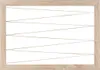 A framed picture frame with a white background and a zigzag pattern of thin lines. Produktbild-Vorschau