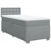 Boxspringbett mit Matratze Hellgrau 90x190 cm Stoff, Produktbild-Vorschau 3