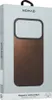 The image shows the packaging for a Nomad Magnetic Leather Back for an iPhone. Produktbild-Vorschau