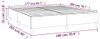 vidaXL Boxspringbettgestell Dunkelblau 180x200 cm Samt Produktbild-Vorschau 7
