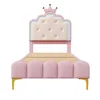 Lit de princesse, avec sommier à lattes, éclairage LED, Voir les images du produit 18