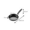 A diagram showing the dimensions of a frying pan. Anteprima dell’immagine prodotto