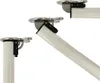 Abklappbares Tischbein 710mm Weiß d:50mm Möbelfuß Tischfuß Produktbild-Vorschau 1