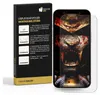 A product box for screen protectors is shown next to a smartphone with a screen protector applied. Produktbild-Vorschau