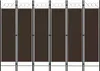 vidaXL 6-tlg. Raumteiler Braun 240 x 180 cm Produktbild-Vorschau 6