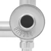 A close-up view of a metal faucet with embossed text. Podgląd zdjęcia produktu