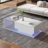 MODFU Couchtisch Wohnzimmertisch mit LED-Hochglanz für Produktbild-Vorschau 2