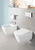 A modern bathroom with a wall-hung toilet and bidet. Anteprima dell’immagine prodotto