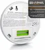 The back of a white carbon monoxide detector with text and diagrams. Podgląd zdjęcia produktu