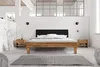 Bett Zigo 2 aus Wildeiche massiv 90x200 Kopfteil aus MDF Produktbild-Vorschau 2