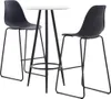 vidaXL 3-tlg. Bar-Set Kunststoff Schwarz Produktbild-Vorschau 8