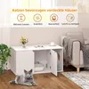 EUGAD Katzenschrank für Katzentoilette, Katzenklo Schrank, Produktbild-Vorschau 5