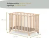 GEUTHER Kinderklappbett Mayla | 60 × 120 cm | Faltbares Produktbild-Vorschau 9