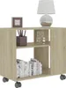vidaXL Stolik boczny dąb sonoma 70x35x55 cm materiał Podgląd zdjęcia produktu 3