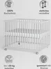 Laufgitter 75x100 cm mit Matratze Basic - weiß - Premium Produktbild-Vorschau 2