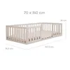 roba Montessori Bodenbett 70 x 140 cm für Kinder Produktbild-Vorschau 2