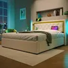 Bequemes LED-Polsterbett mit Stauraum, Produktbild-Vorschau 4