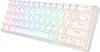 A white mechanical keyboard with RGB backlighting. Náhled obrázku produktu
