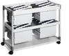 DURABLE Hängemappenwagen SYSTEM 200 MULTI DUO, 379210 grau Produktbild-Vorschau 1