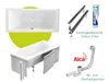 ECOLAM große Badewanne Doppelbadewanne TAMI 200x90 cm + Produktbild-Vorschau 5
