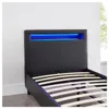 Polsterbett MANDALAY mit LED Beleuchtung Einzelbett Produktbild-Vorschau 9