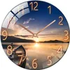 Wanduhr aus Glas 30cm Lautlos Nicht Tickend Dekorative Produktbild-Vorschau 1