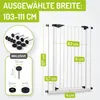 BOMI® Extrahoch Treppenschutzgitter 73-161 cm | Zum Klemmen Produktbild-Vorschau 2