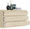 Komoda 140 cm 6 zásuvek skříňka FRAMIRE R-140 sonoma Náhled obrázku produktu 5