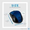 HP Wireless-Maus 220 (Lumiere Blue), Beidhändig, RF Produktbild-Vorschau 4
