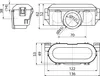 Technical drawing with dimensions of a plumbing component. Náhľad obrázku produktu