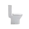A white toilet from the side view, isolated on a white background. Produktbild-Vorschau